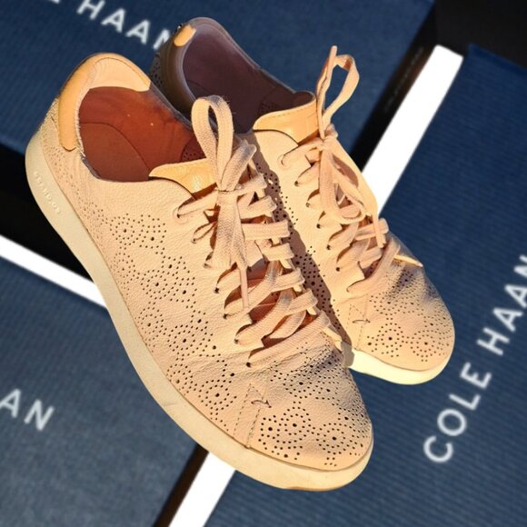 Cole Haan Shoes - Cole Haan 8 B GrandPro Paisley Perforated Sneakers Canyon Rose